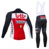 Tenue Maillot M/L + Collant à Bretelles 2020 Lotto Soudal Hiver Thermal Fleece N002